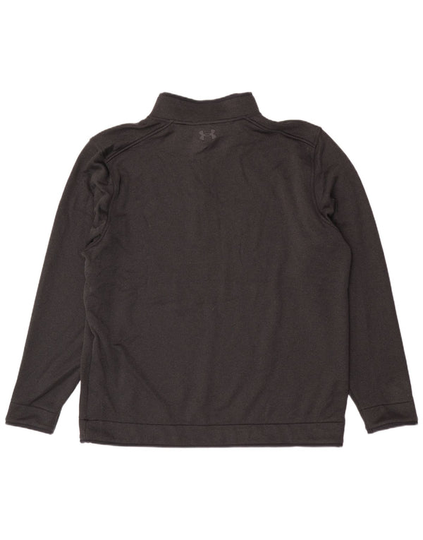Under Armour Herre Zip Neck Sweatshirt Jumper 2XL Sort Polyester