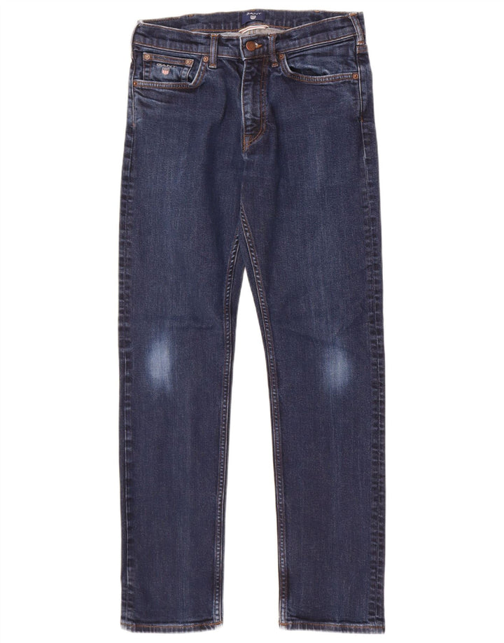 Gant Mens Slim Jeans W30 L32 Navy Blue Cotton