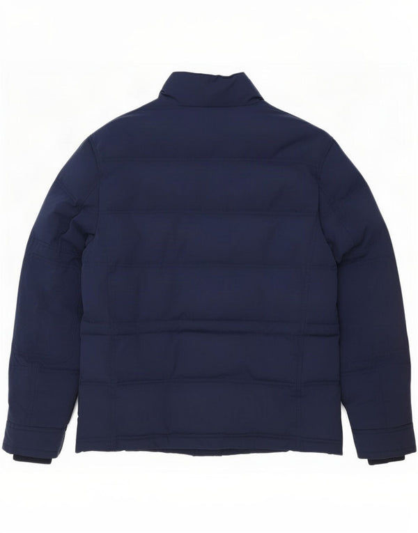 Jaqueta acolchoada masculina Crew Clothing UK 40 grande algodão azul marinho