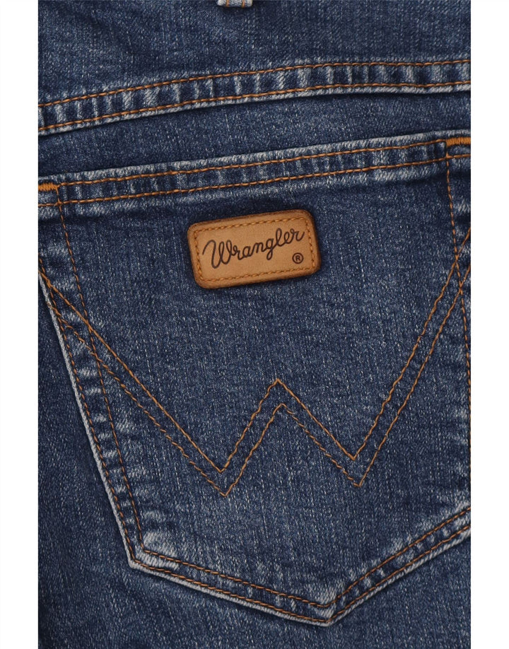 WRANGLER Mens Straight Jeans W34 L30 Blue Cotton