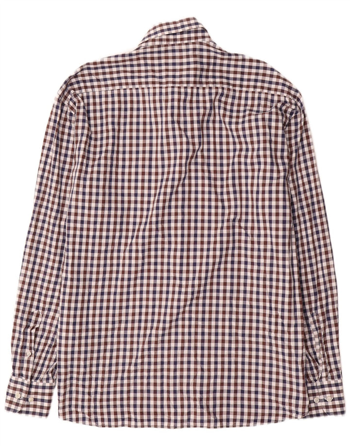 Paul & Shark Mens Yachting Shirt Size 43 Large Multicoloured Gingham Cotton