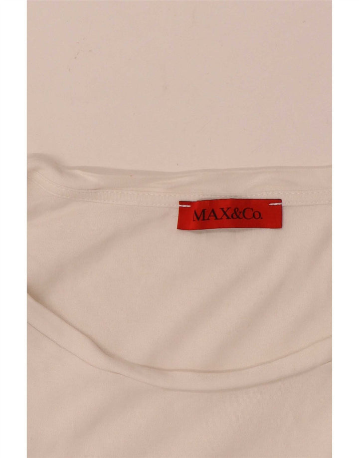 Max & Co. Womens T-Shirt Top UK 14 Medium White