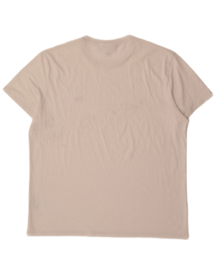 Lacoste Mens Regular Fit T-Shirt Top Large White Cotton