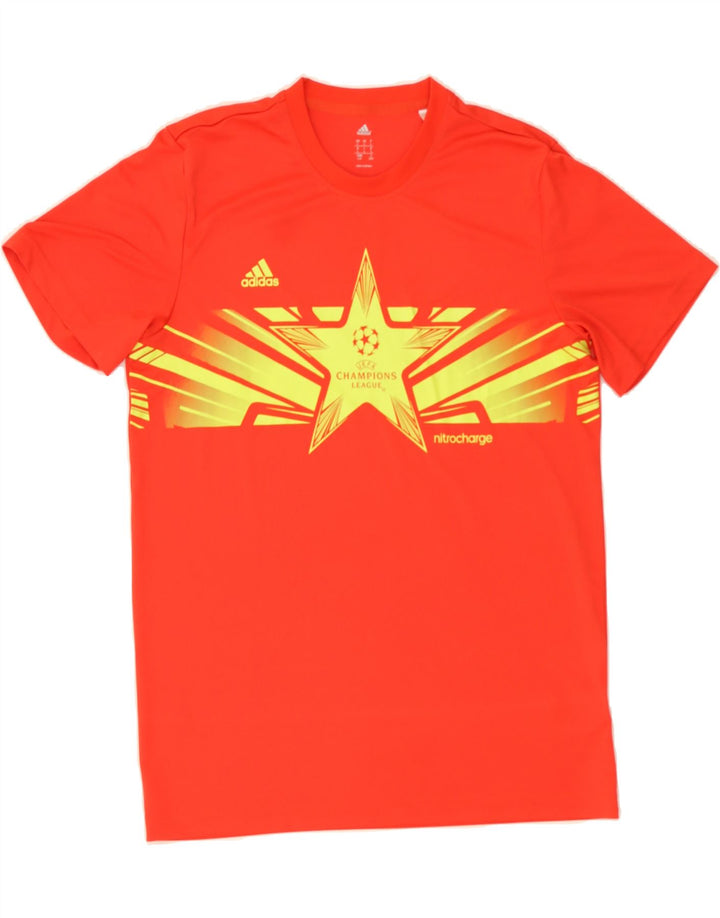 ADIDAS Mens Graphic T-Shirt Top Large Red Polyester Vintage Adidas and Second-Hand Adidas from Messina Hembry 