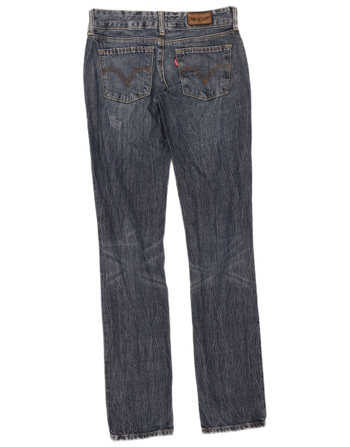 Levi's Womens 571 Slim Jeans W27 L34 Blue Cotton