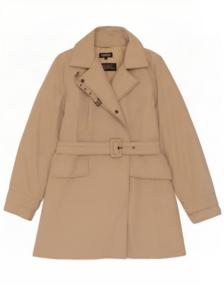 Aspesi Abrigo cortavientos para mujer UK 46 Grande Poliéster beige
