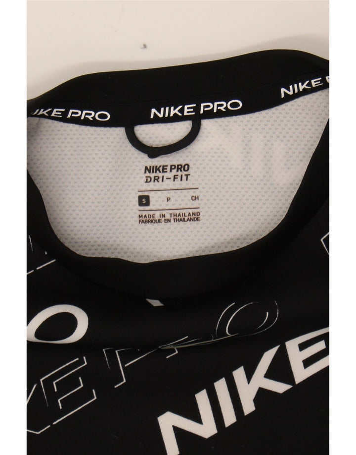NIKE Womens Dri Fit Oversized Graphic Sweatshirt Jumper UK 10 Small Black Vintage Nike and Second-Hand Nike from Messina Hembry 