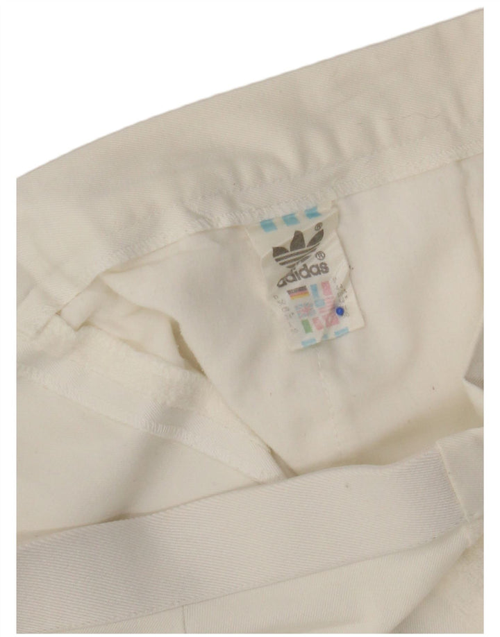 Damskie spodenki Chino Adidas W34, duże, białe, poliestrowe