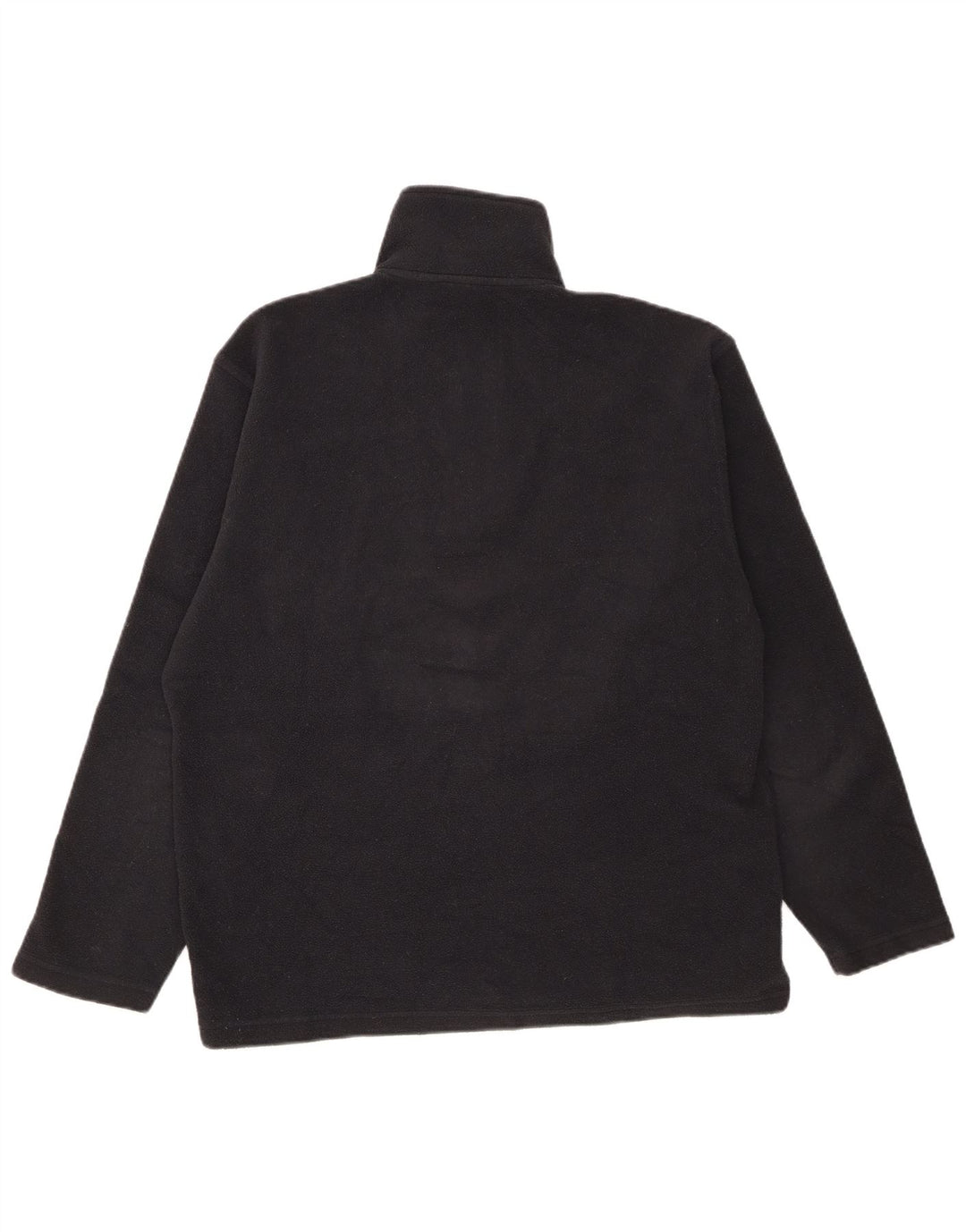 K-Way Mens Zip Neck Fleece Jumper Medium Black Striped