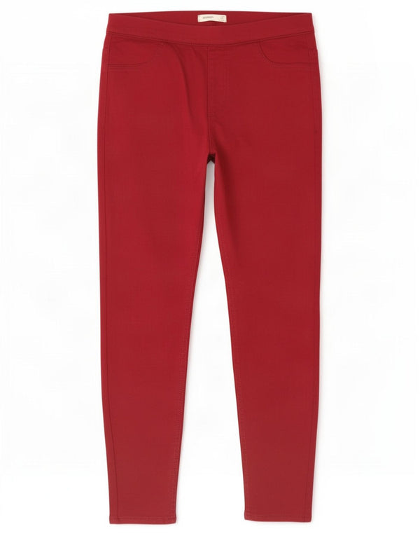 Jeans Jeggings da donna Marks & Spencer UK 12 medio W30 L26 cotone rosso