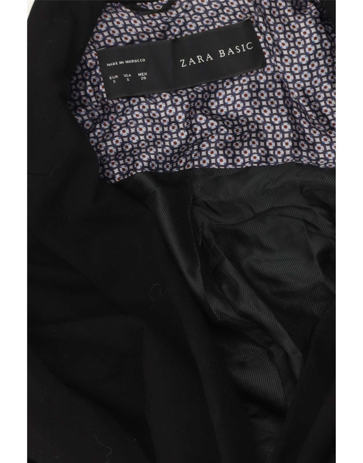 Jaqueta blazer feminina Zara com 1 botão Reino Unido 10 pequena preta