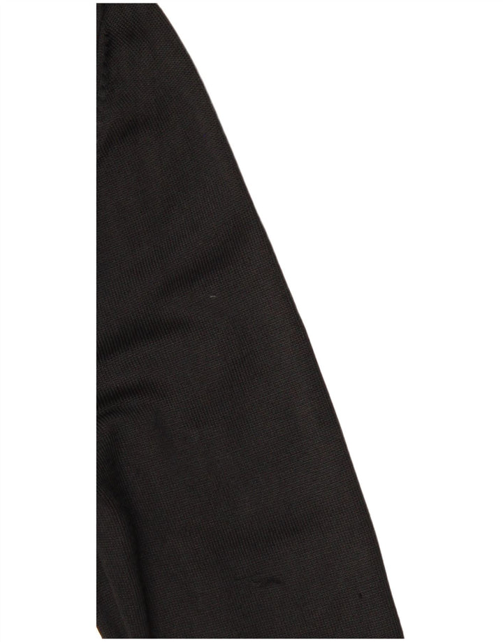 Marks & Spencer Womens Full Zip Cardigan Sweater UK 12 Medium Black Viscose