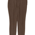 Zara Femme Pantalon De Costume Slim Moyen W30 L29 Beige Pied De Poule Polyester