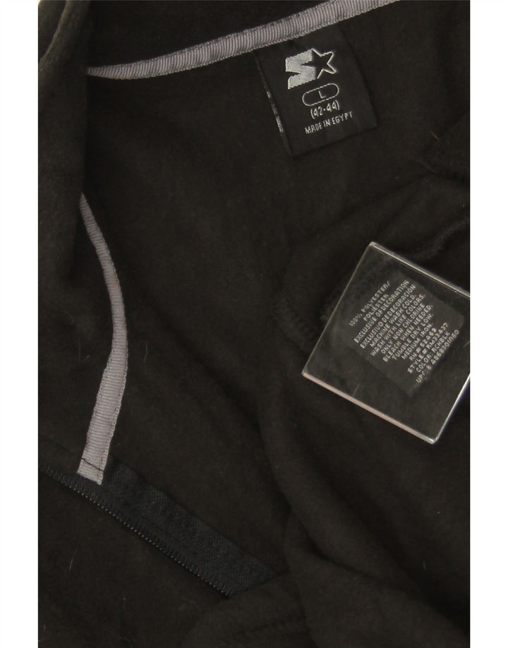 STARTER Fleecejakke til mænd UK 42/44 Stor sort polyester