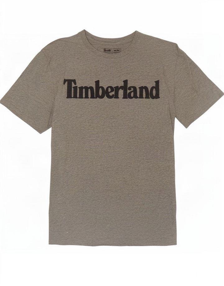 Timberland Mens Regular Fit Graphic T-Shirt Top Medium Grey Cotton