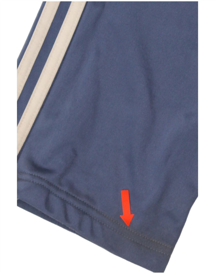Pantaloni de trening Adidas pentru bărbați, poliester albastru mediu