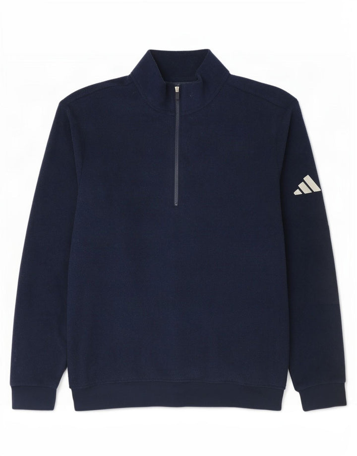 Adidas Ανδρικό φερμουάρ με φερμουάρ Fleece Jumper Medium Navy Blue Polyester