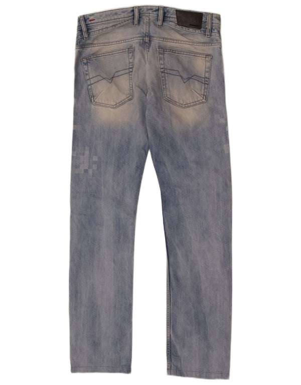 Jeans skinny slim effetto consumato Shioner da uomo Diesel W30 L32 cotone blu