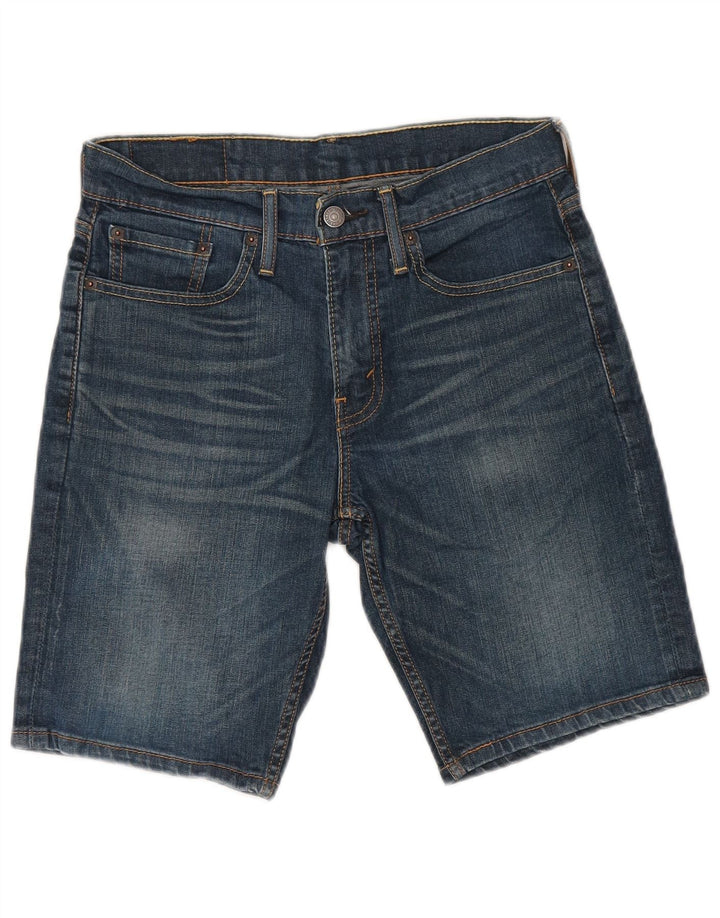 LEVI'S Mens 502 Denim Shorts W29 Small Blue