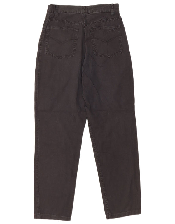 Fila Womens High Waist Tapered Jeans IT 42 Medium W26 L26 Black Cotton