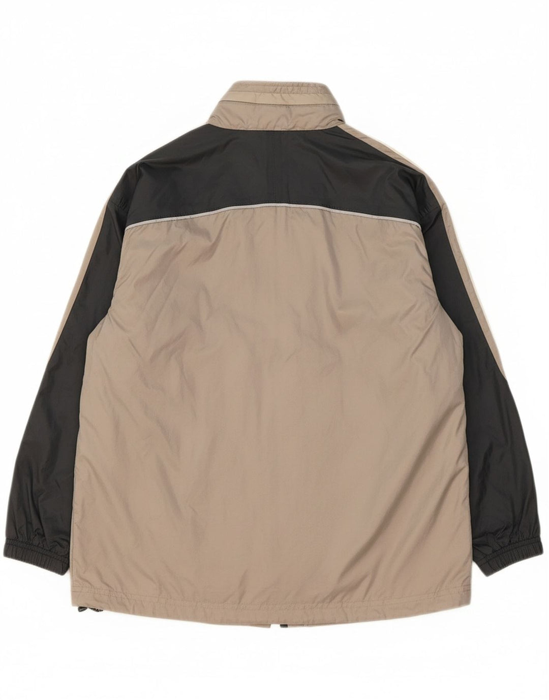 ADIDAS Boys Rain Jacket 11-12 Years Beige Colourblock Polyamide