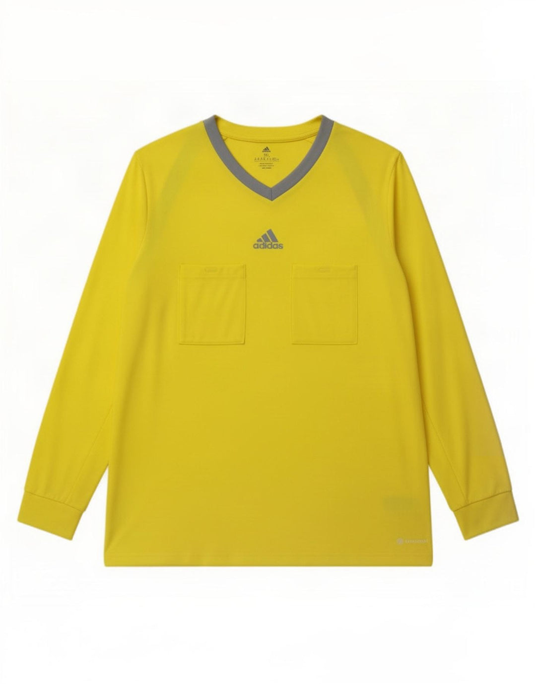Adidas Mens Top Long Sleeve 3XL Yellow Colourblock Polyester