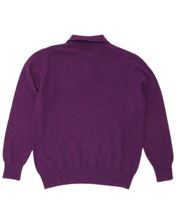 Maglione da uomo a collo alto Benetton IT 52 Large Viola Lana