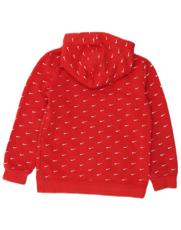 Nike Boys Hoodie Jumper 6-7 Years Red Cotton