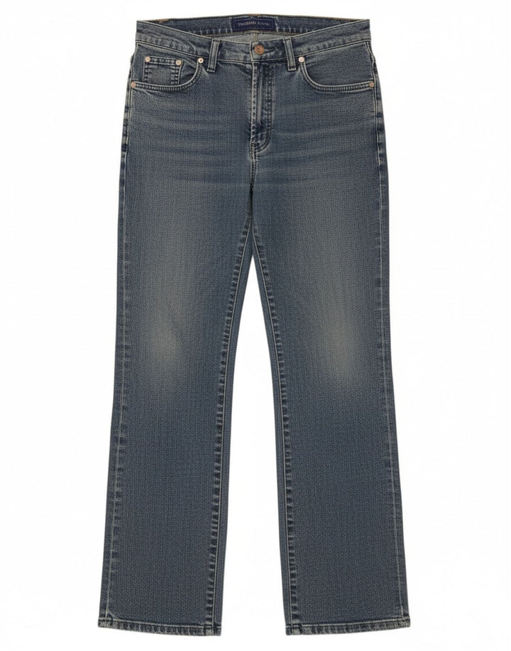 Trussardi Womens Straight Jeans W29 L30 Blue Cotton