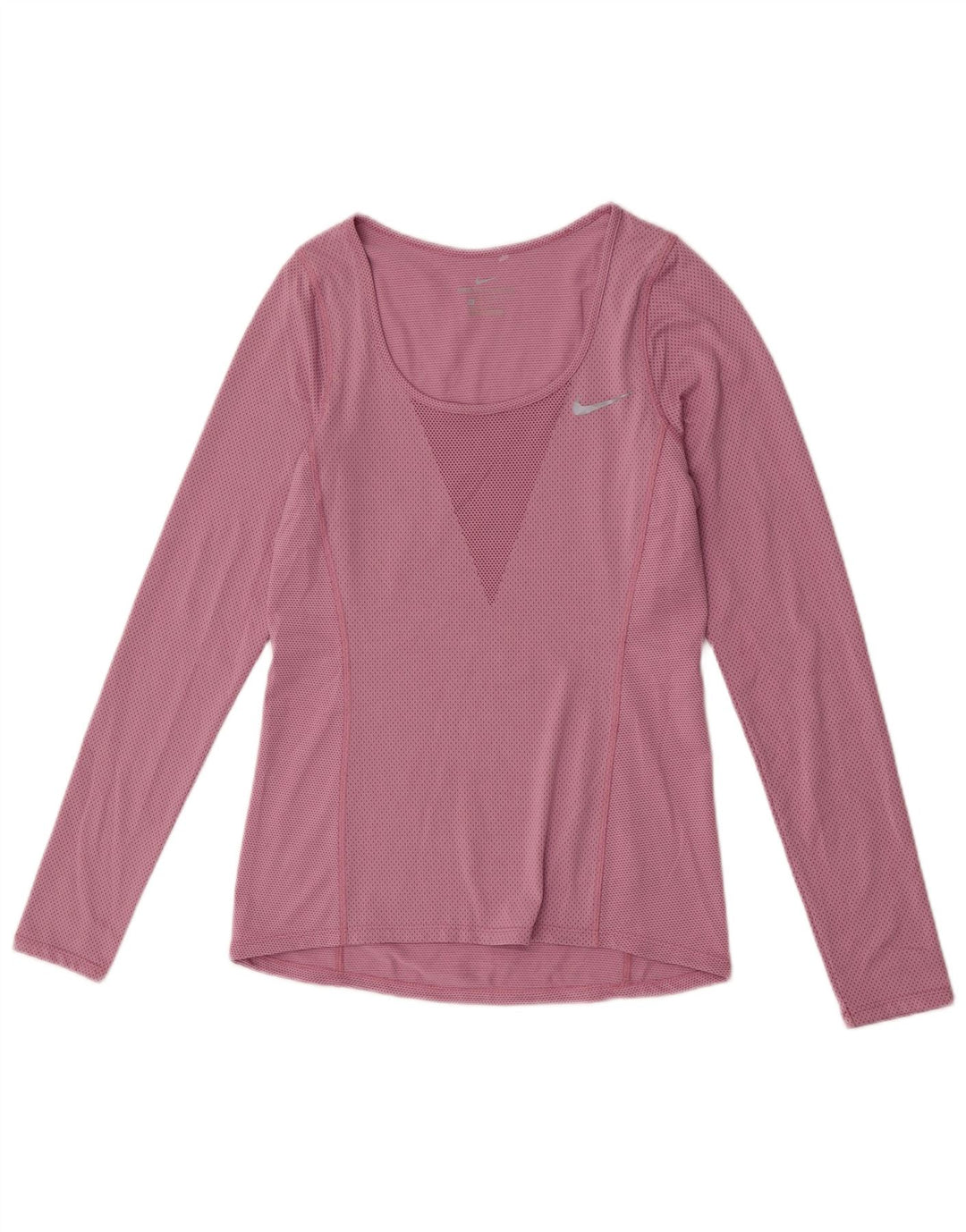 Nike Damen Top Langarm UK 6 XS Rosa Polyester