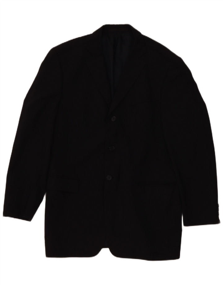 Marks & Spencer Herre Blazer Jacket UK 42 Large Navy Blue Striped Classic