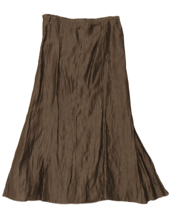 Gerry Weber Womens High Waist Maxi Skirt UK 10 Small W30 Khaki