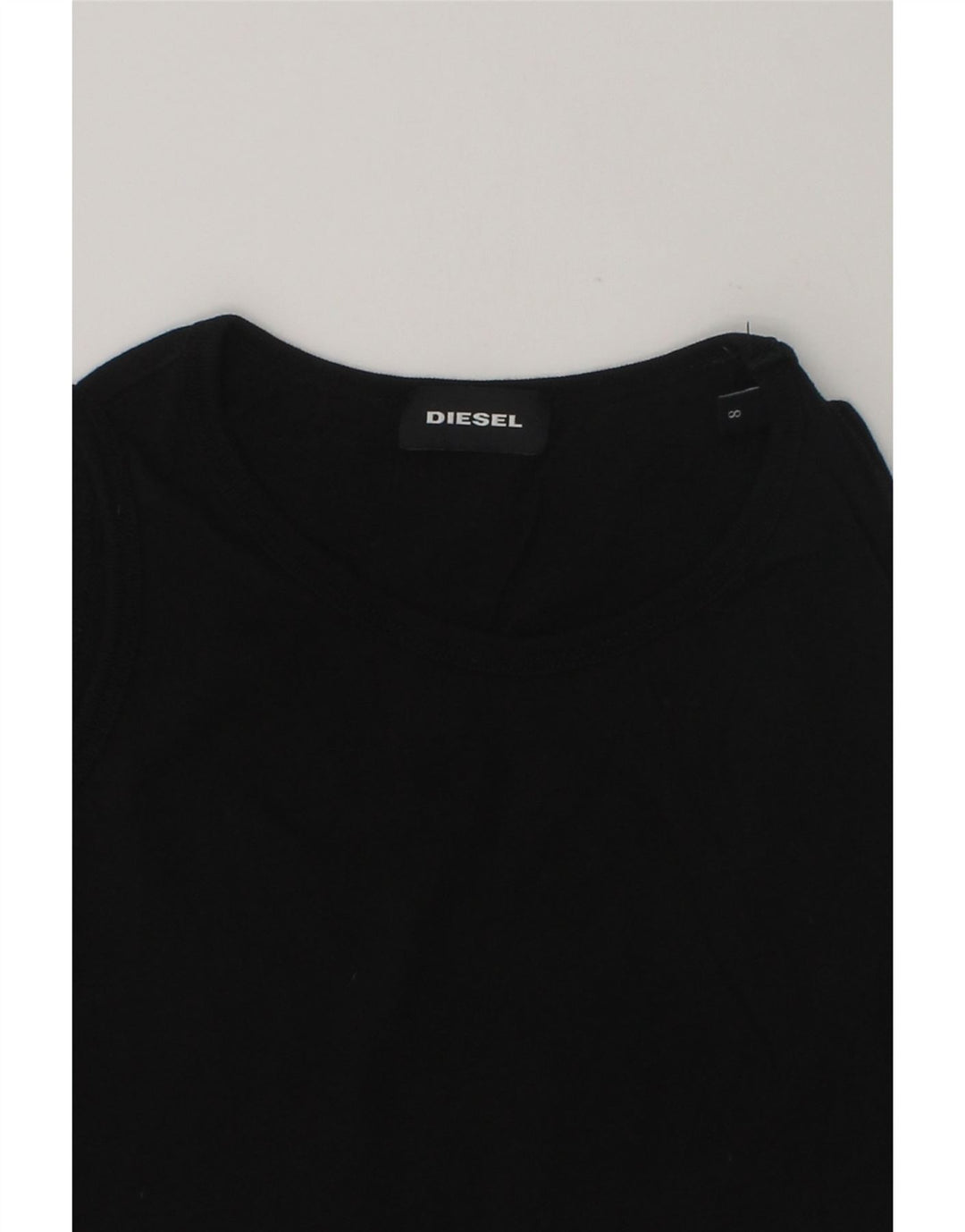 DIESEL Girls Vest Top 7-8 Years Black Cotton | Vintage Diesel | Thrift | Second-Hand Diesel | Used Clothing | Messina Hembry 