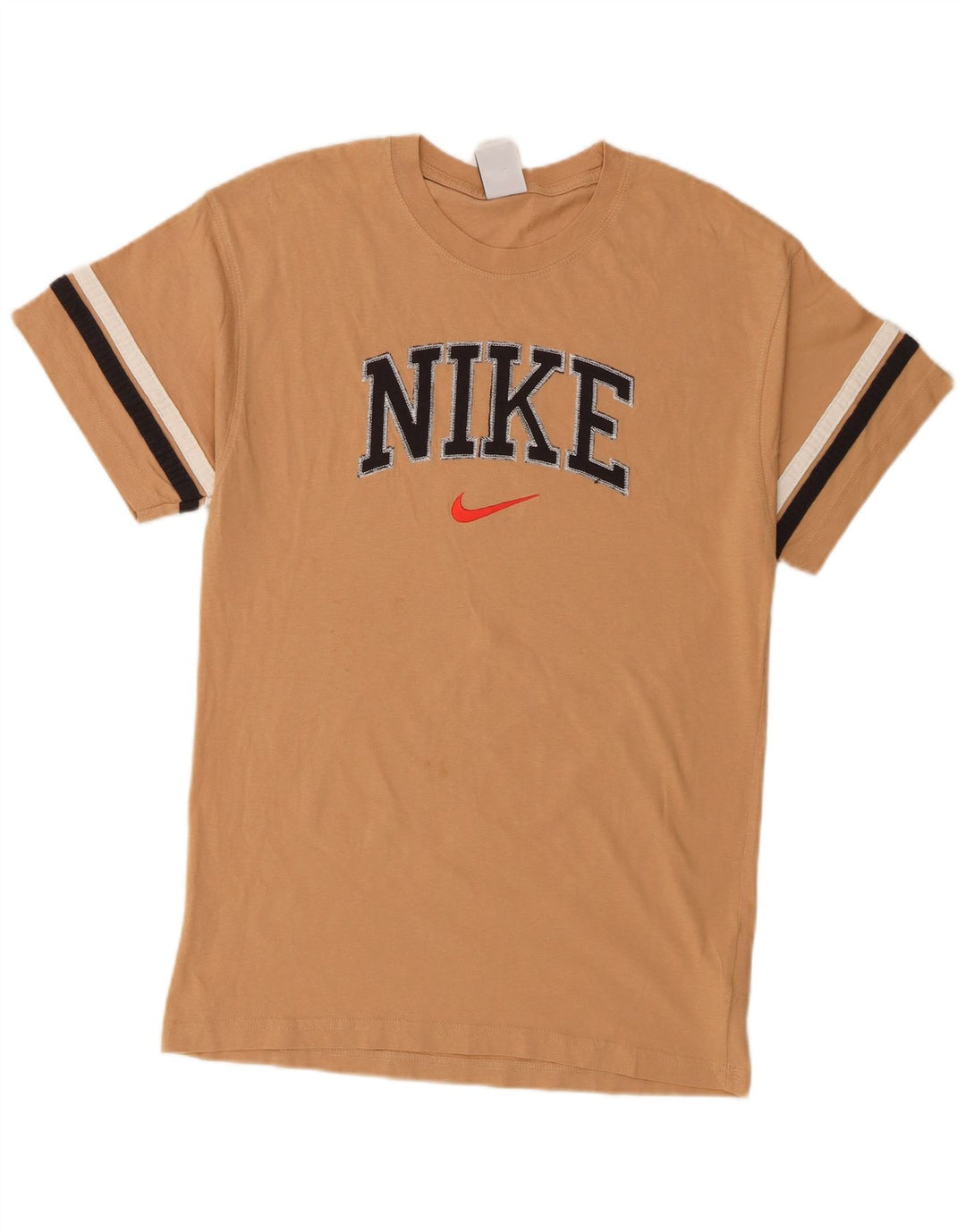 Nike Mens Graphic T-Shirt Top Small Beige Cotton