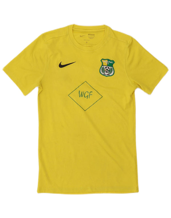 Nike Herre Laurel Park FC Slim Fit Grafisk T-Shirt Top Lille Gul