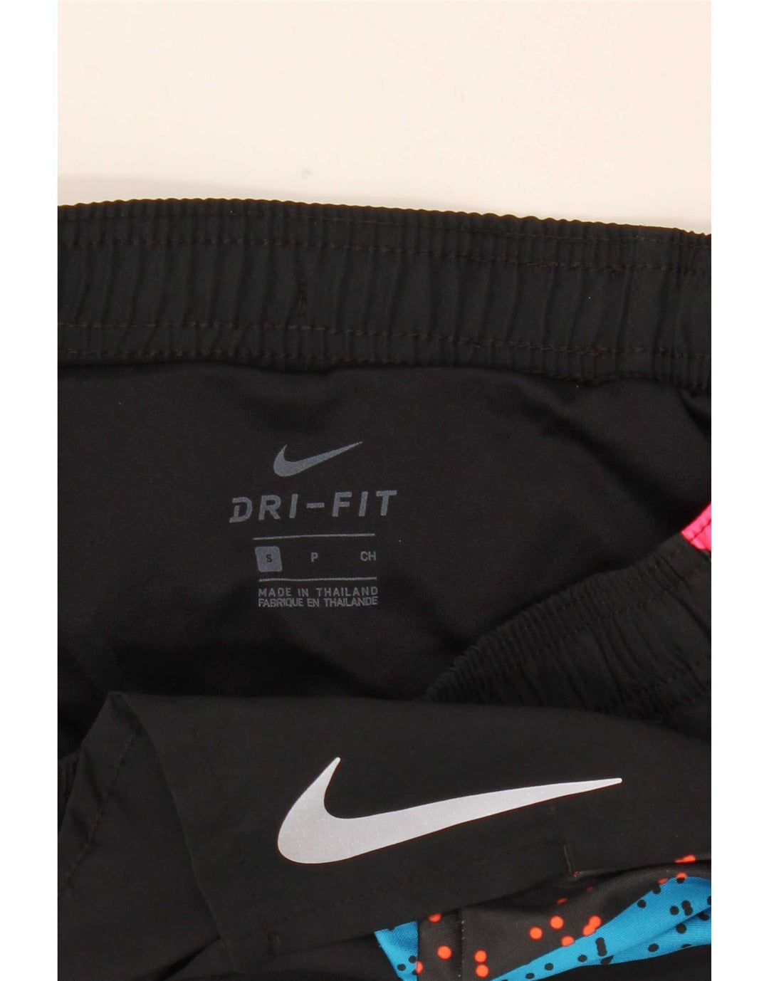 Nike Womens Dri Fit Graphic Sport Shorts Small Black