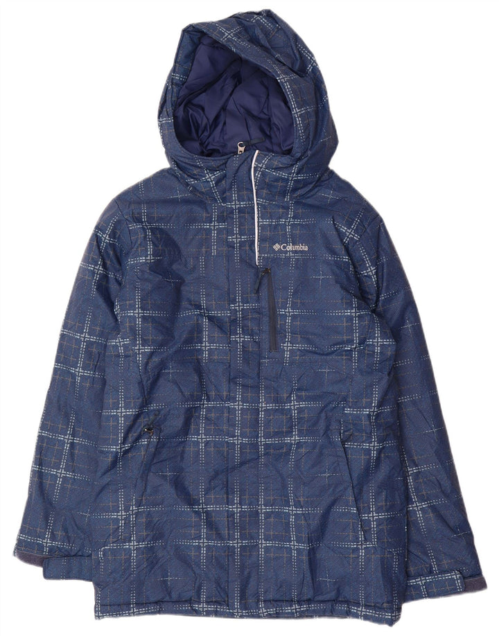 Giacca a vento Columbia da ragazzo 14-15 anni, grande, in poliestere blu navy