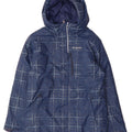 Columbia Boys Windbreaker Jacket 14-15 Years Large Navy Blue Polyester