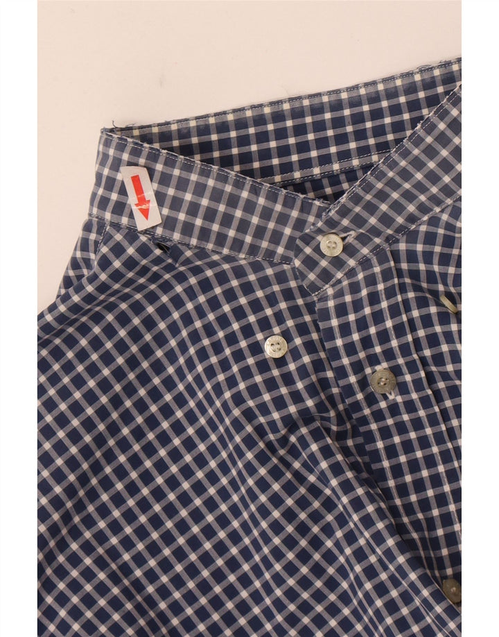 Camicia da uomo Lacoste taglia 41 grande a quadretti blu navy