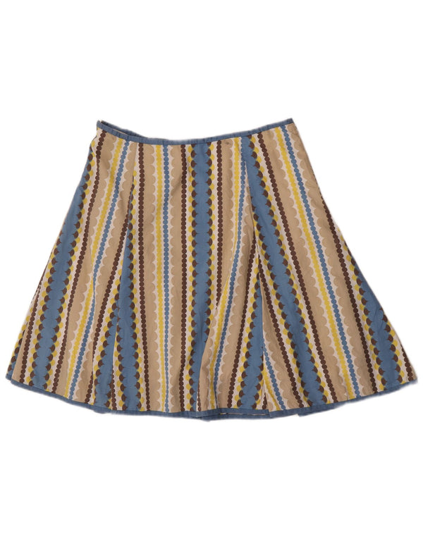 Gonna a trapezio da donna Boden UK 14 grande W32 cotone a righe multicolore