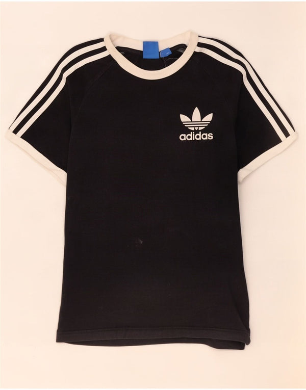 T-shirt Adidas da uomo Top Small in cotone nero