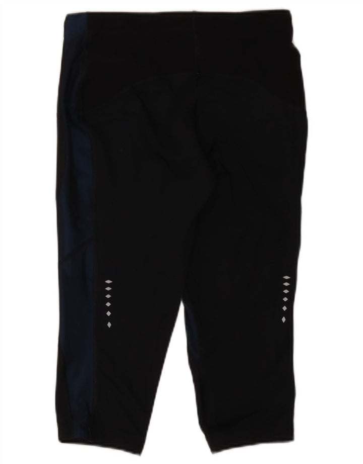 Asics Dame Capri Leggings UK 12 Medium Sort Polyester