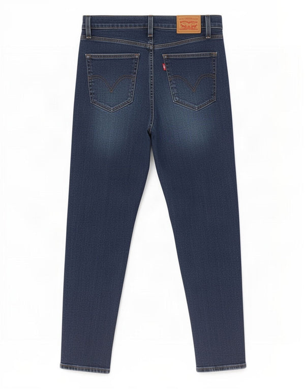 Levi's Damen Mom Jean High Waist Tapered Jeans W29 L27 Blaue Baumwolle
