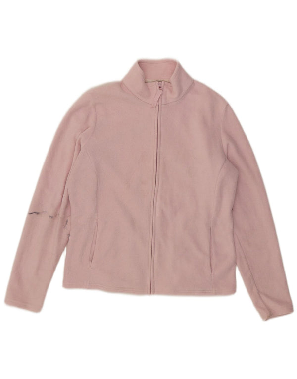Marks & Spencer Fleecejakke til kvinder UK 14 Stor Pink Polyester