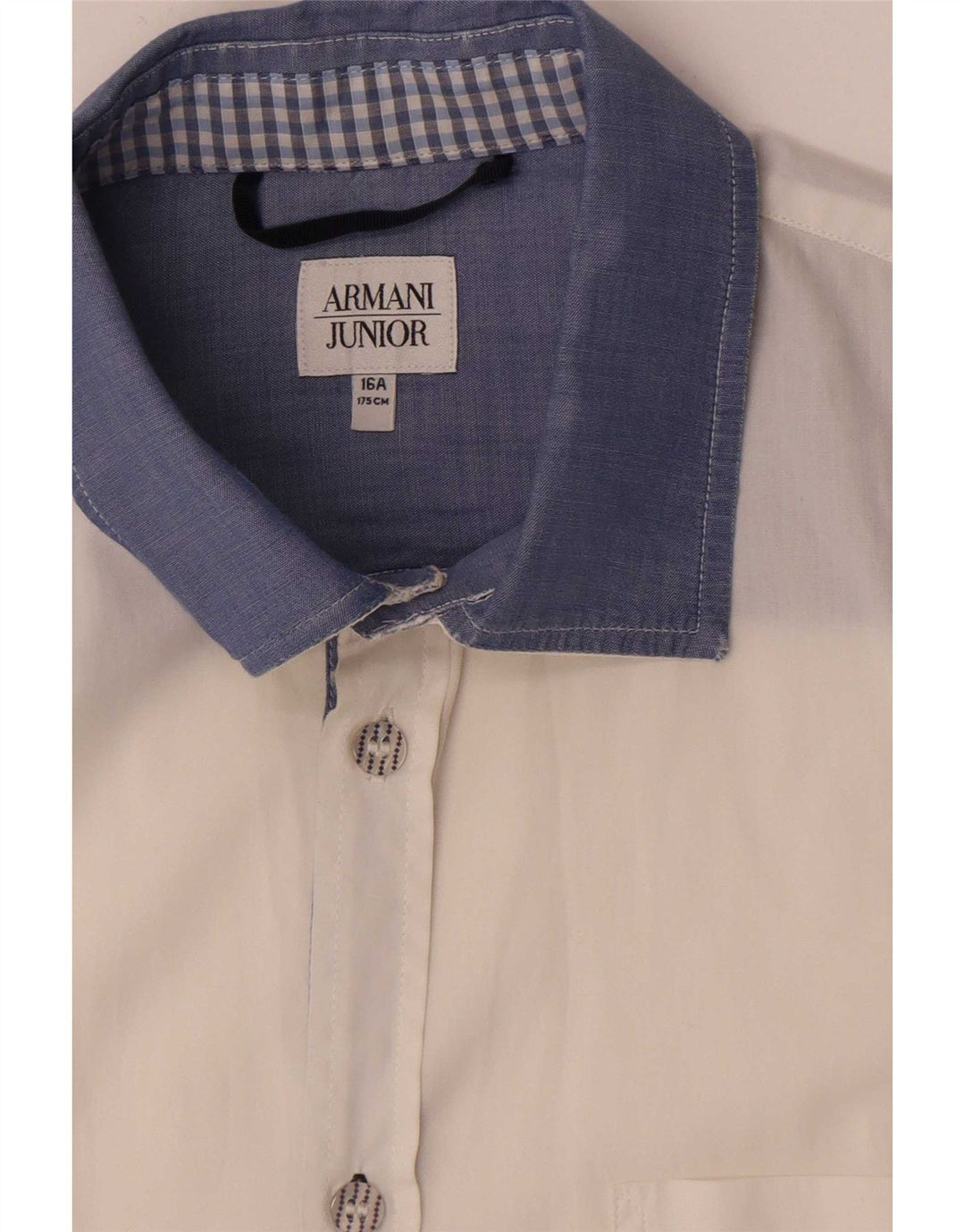 Armani Junior Boys Shirt 15-16 Years White