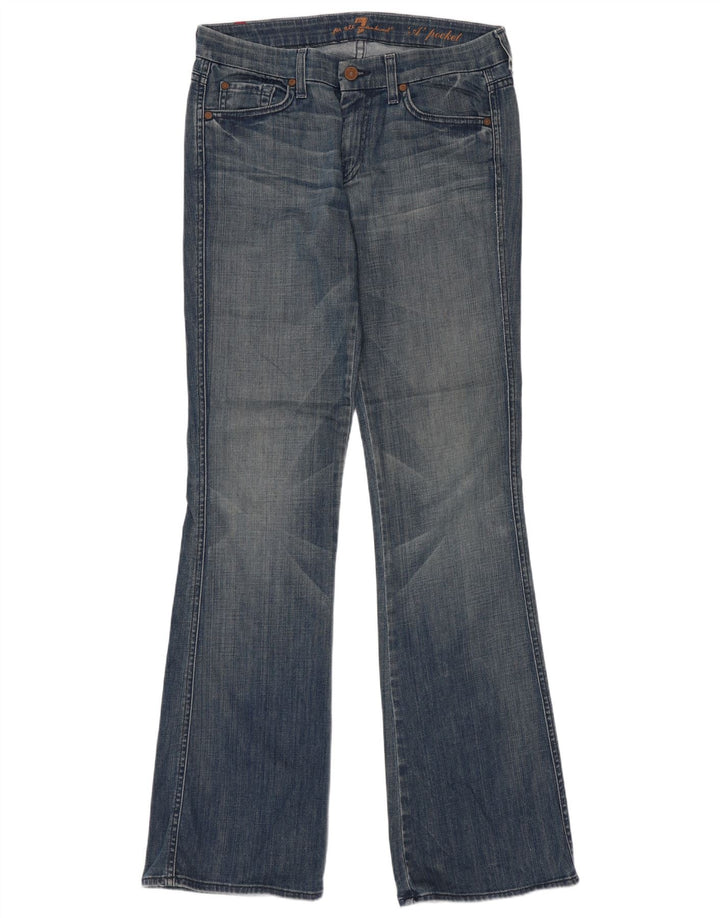 7 For All Mankind Schlagjeans für Damen, W32, L34, Blau, Baumwolle