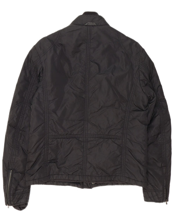 Brema Mens Utility Jacket IT 50 Large Black Polyester