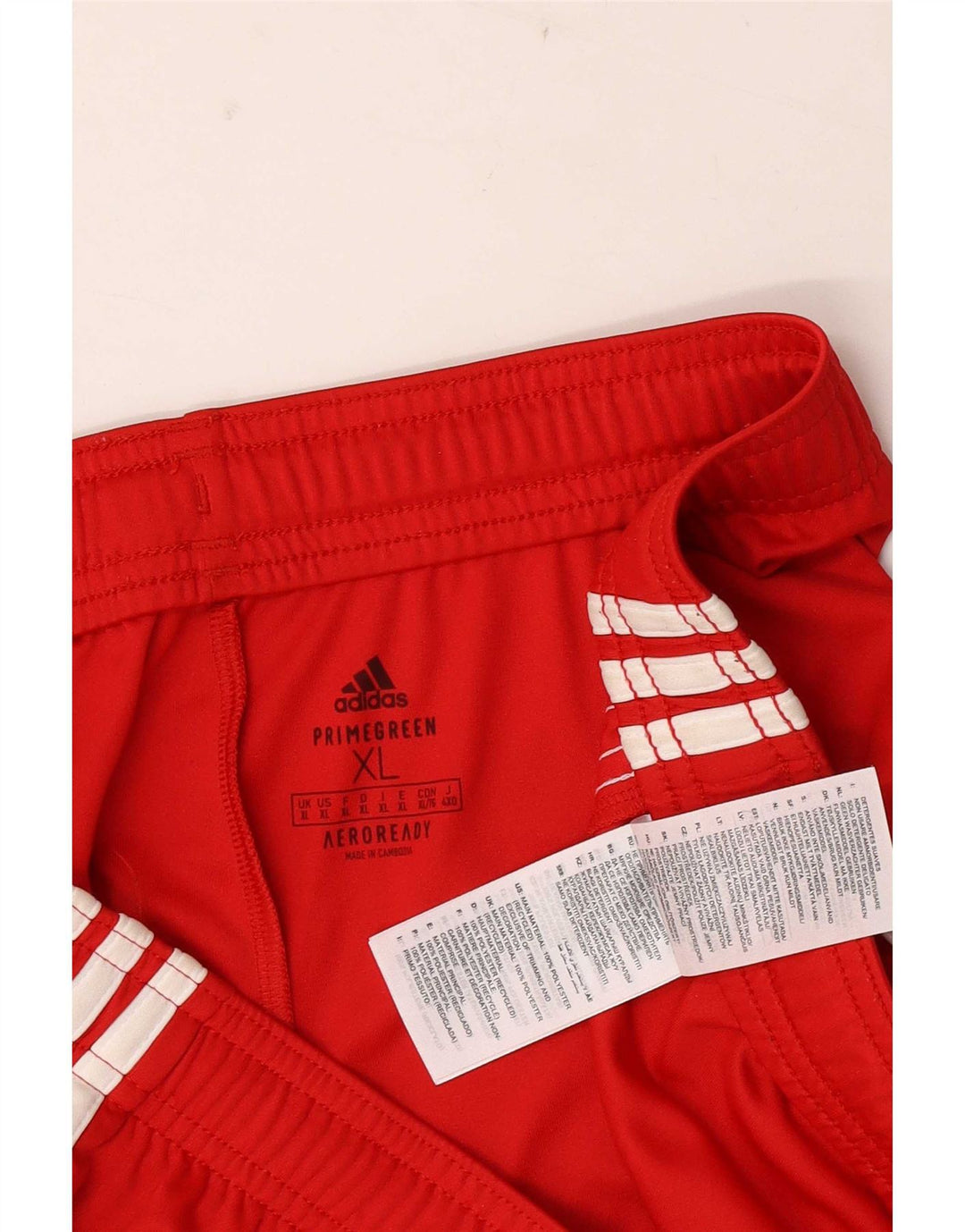Adidas Mens Aeroready Sport Shorts XL  Red Polyester