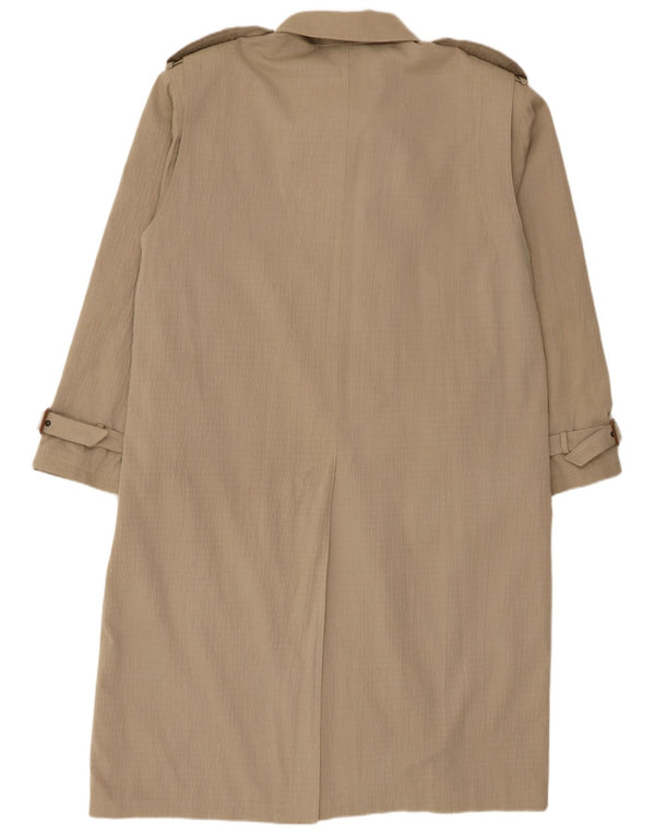 Vintage hombres gabardina Reino Unido 42 XL Beige