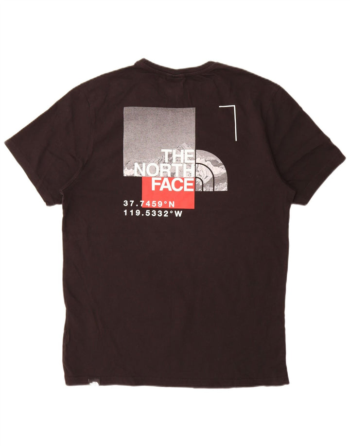 The North Face Mens Graphic T-Shirt Top Medium Black Cotton